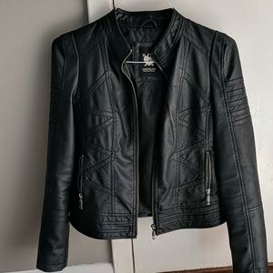 Black Faux Leather jacket